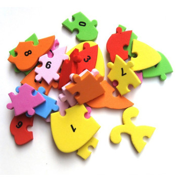 Learning & education handmade mosaic sponge paper model toys eva puzzle assembly toy baby kids mermaid